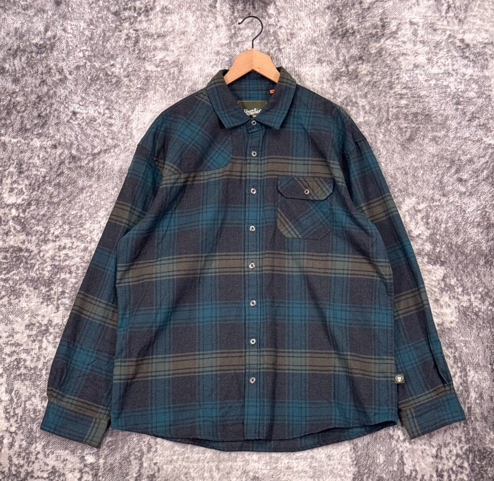Howler Brothers Harkers Flannel Shirt XL Mens Check Plaid Long Sleeve
